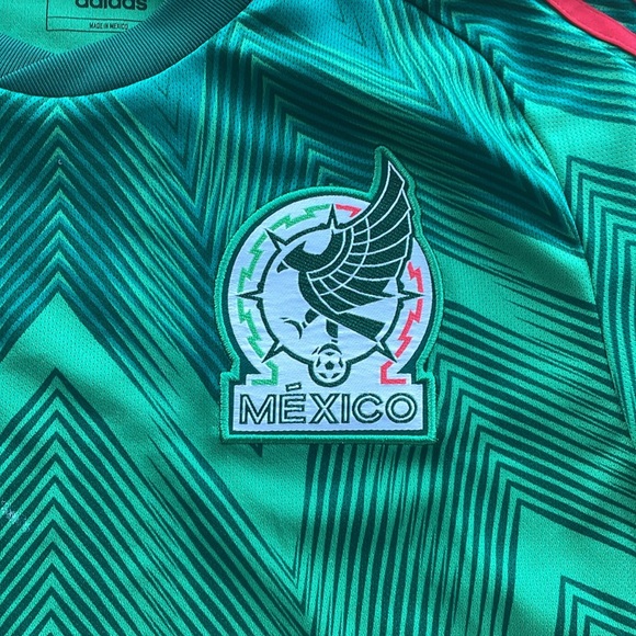 Mexico Adidas Soccer Jersey in Green - Picture 2 of 9